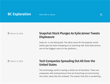 Tablet Screenshot of bcexploration.com